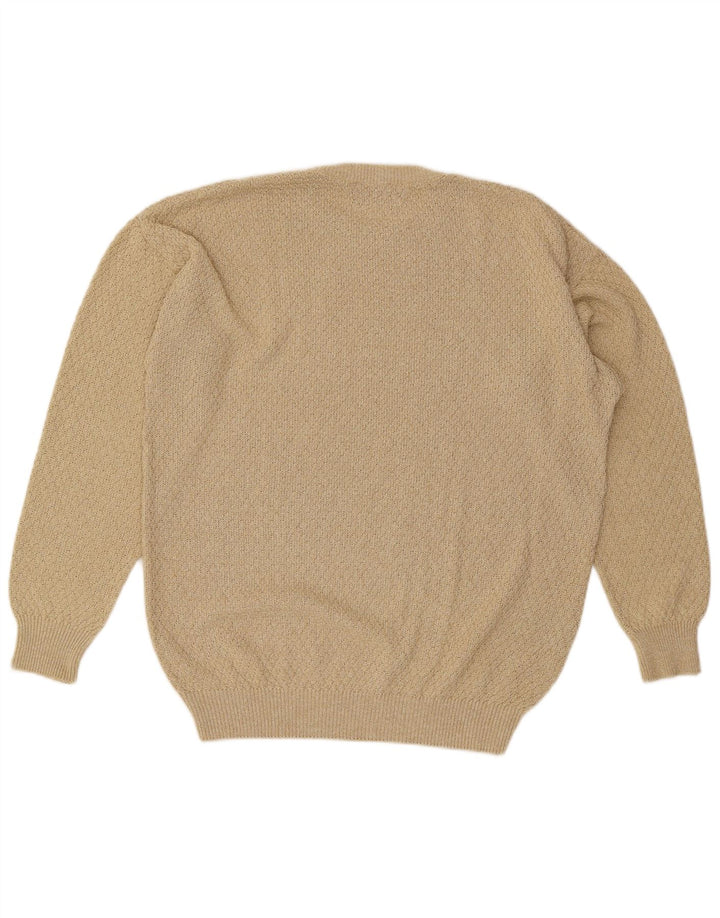 Maglione maglione girocollo da uomo Il Granchio grande beige