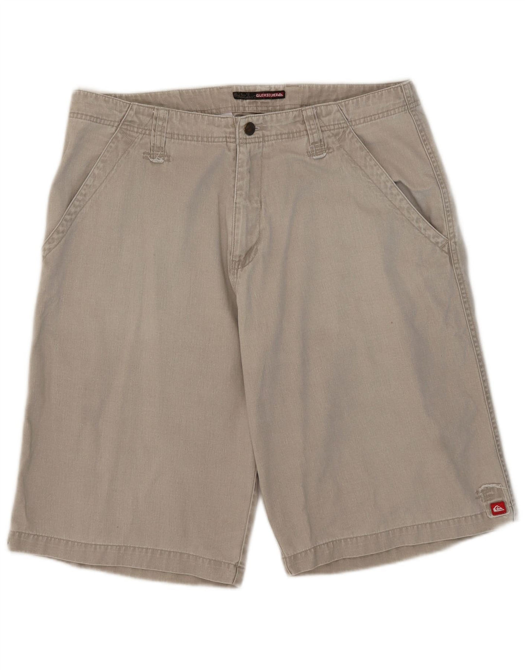 Pantaloncini chino grafici da uomo Quiksilver W35 Large Beige