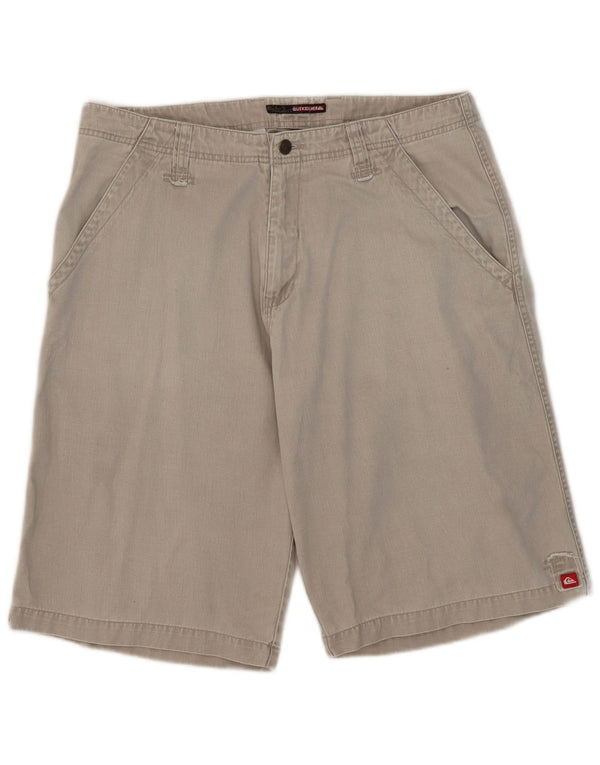 Pantaloncini chino grafici da uomo Quiksilver W35 Large Beige