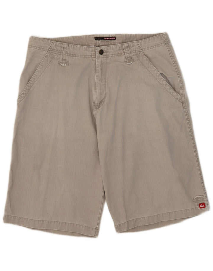 Pantaloncini chino grafici da uomo Quiksilver W35 Large Beige