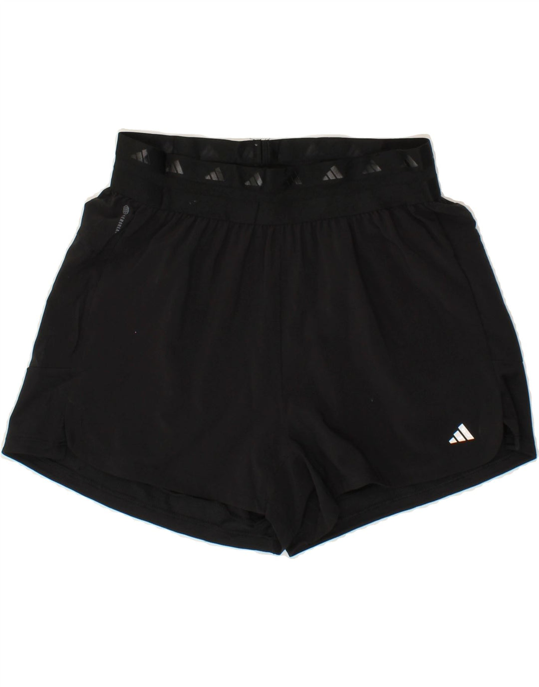 ADIDAS Womens Sport Shorts UK 14 Medium  Black Polyester Vintage Adidas and Second-Hand Adidas from Messina Hembry 
