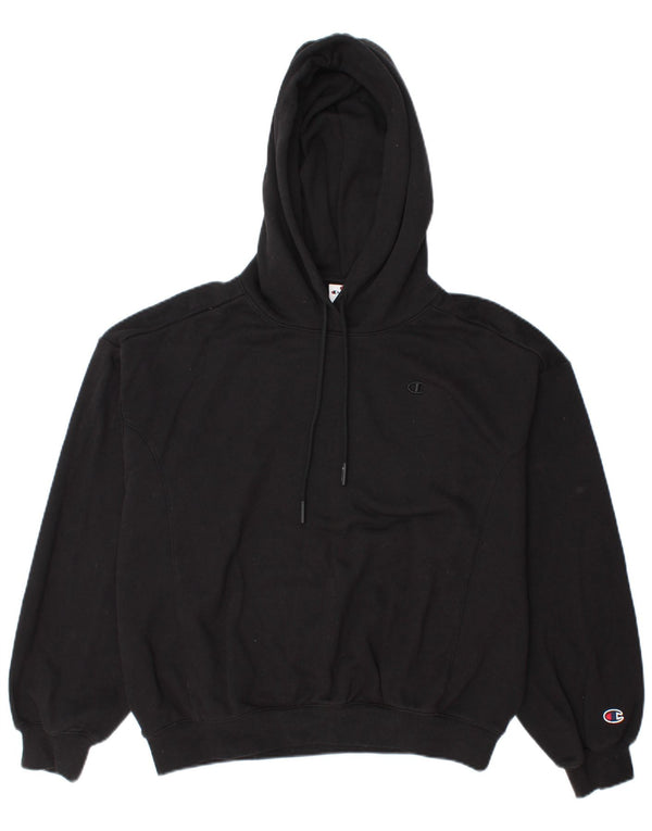 Felpa con cappuccio da donna Champion UK 16 grande nera