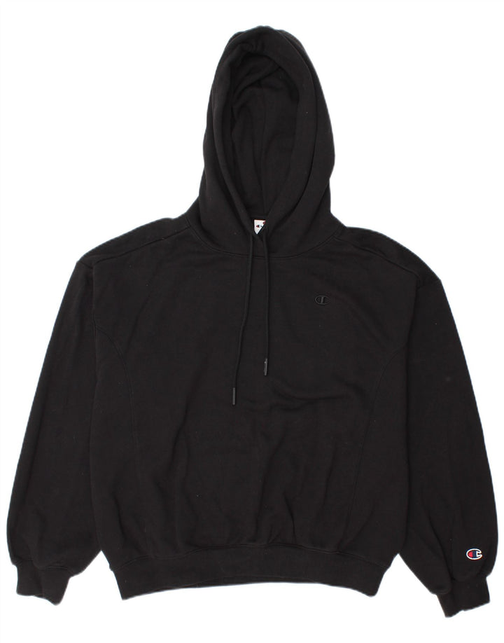 Felpa con cappuccio da donna Champion UK 16 grande nera