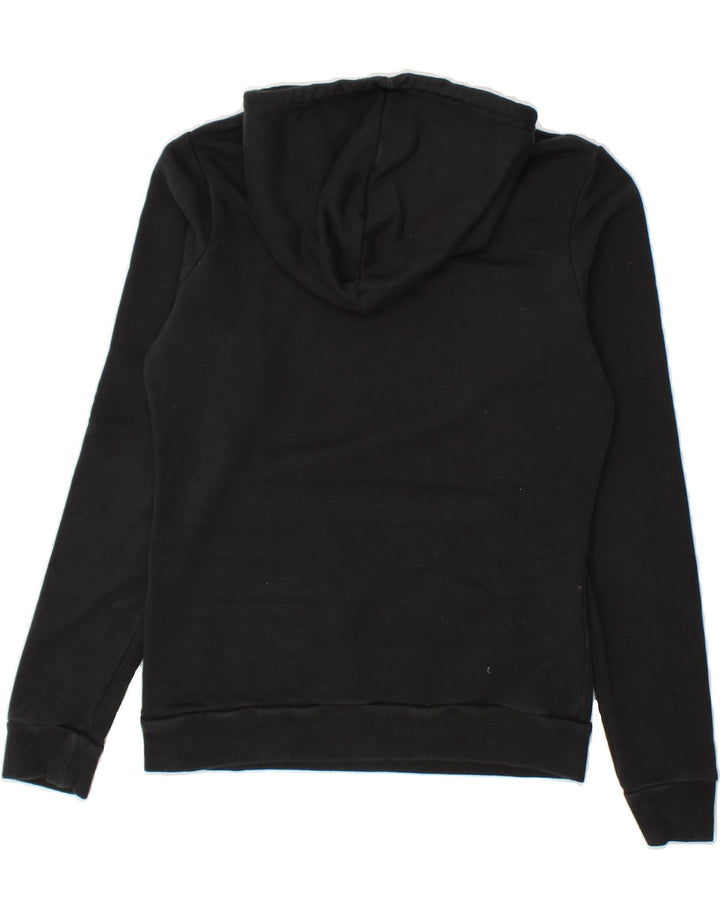 PUMA Mens Graphic Hoodie Jumper UK 10 Small  Black Vintage Puma and Second-Hand Puma from Messina Hembry 