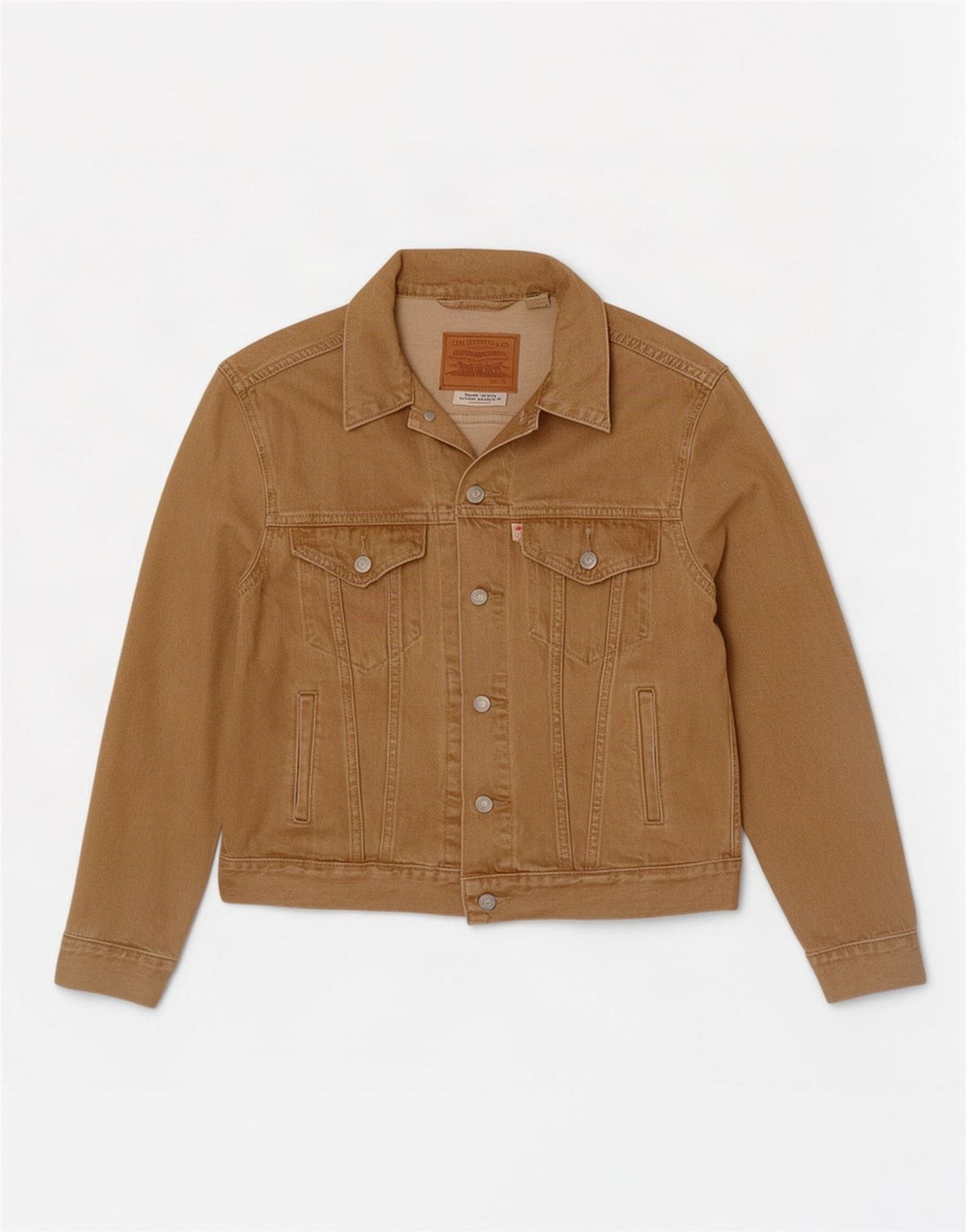 Giacca di jeans da uomo Levi's UK 36 piccola in cotone beige
