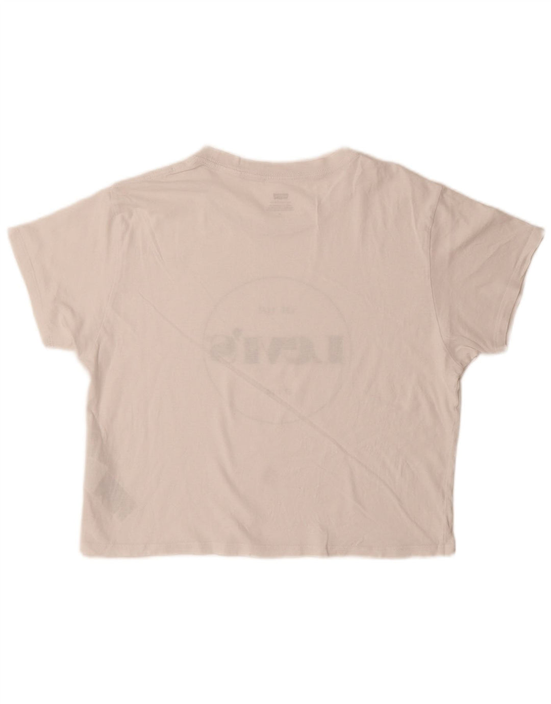 T-shirt grafica da donna Levi's Top UK 14 cotone bianco medio