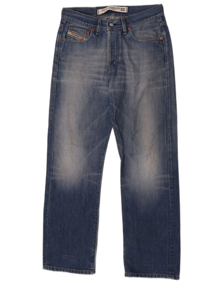 Jeans dritti da uomo Diesel W31 L30 in cotone blu