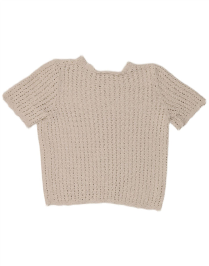 Gap Camicetta all'uncinetto da donna Top UK 14 Bianco medio