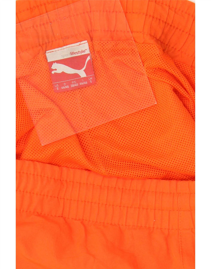 Pantaloncini da bagno da uomo Puma Small arancioni