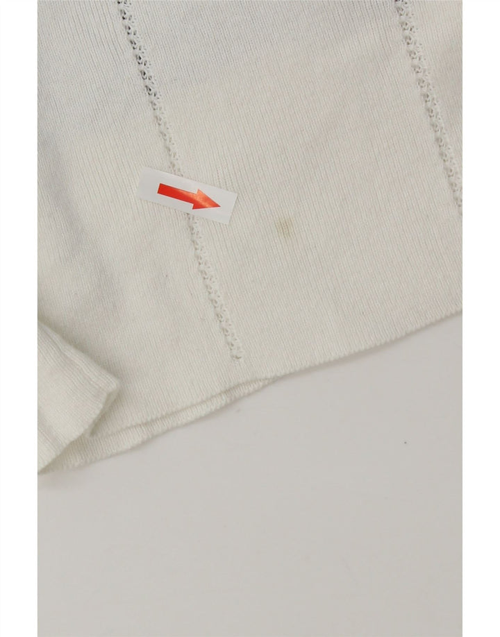 Top corto da donna con spalle scoperte Emporio Armani IT 42 a righe bianche medie