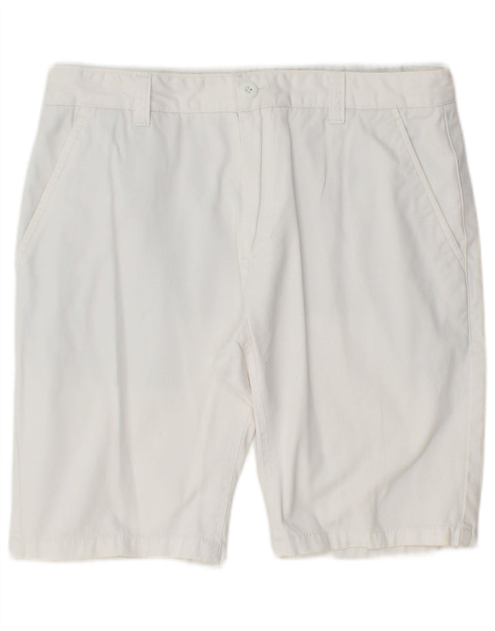 Pantaloncini chino da uomo VINTAGE IT 48 medio W32 cotone bianco