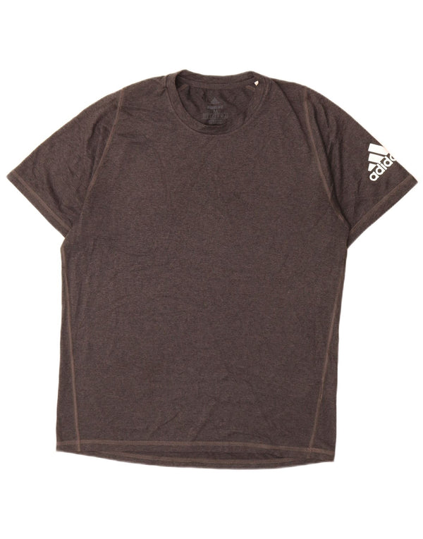 T-shirt Adidas Aeroready da uomo in poliestere grigio medio