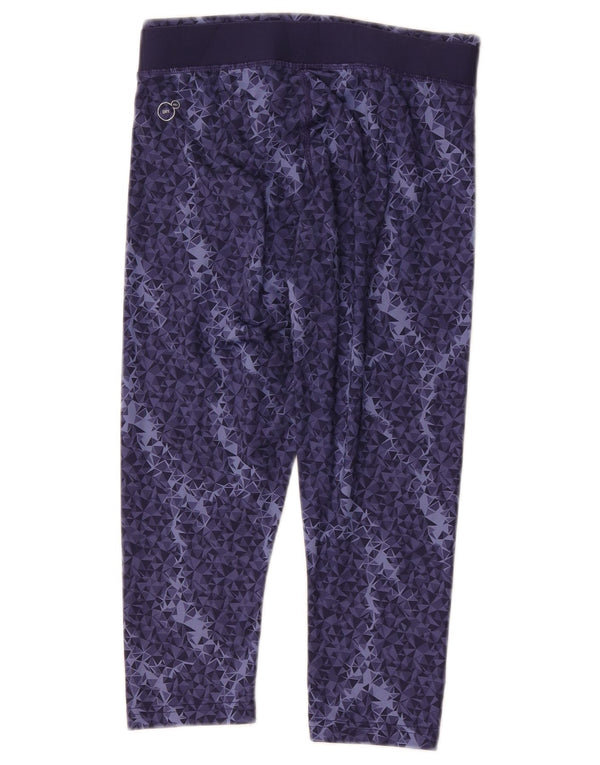 Leggings Capri da donna Puma UK 10 Small Poliestere geometrico blu navy