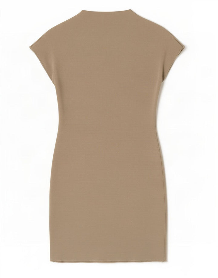 Vestito aderente da donna Zara UK 8 piccolo Beige