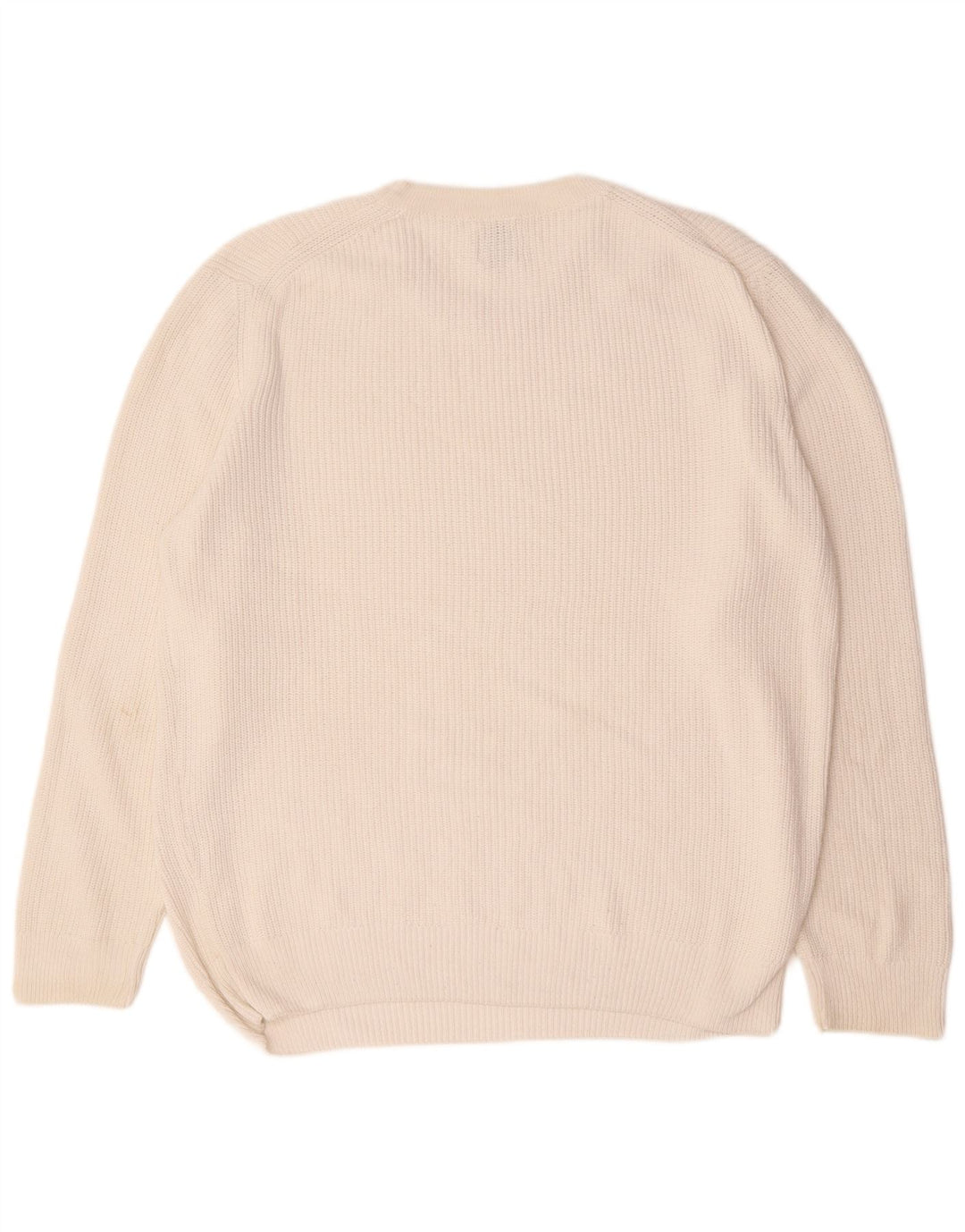 Maglione maglione girocollo da uomo Zara grande bianco