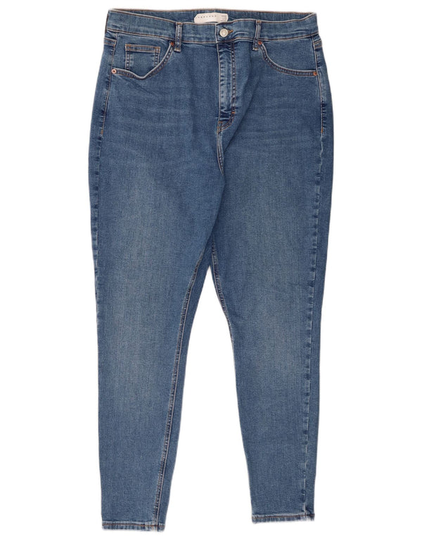 Topshop Jeans skinny Jamie da donna UK 16 Large W30 L26 Cotone blu