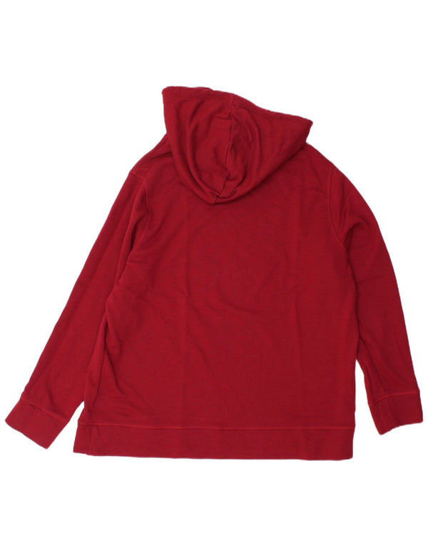 TOMMY HILFIGER Maglione oversize con cappuccio da donna UK 18 XL Marrone