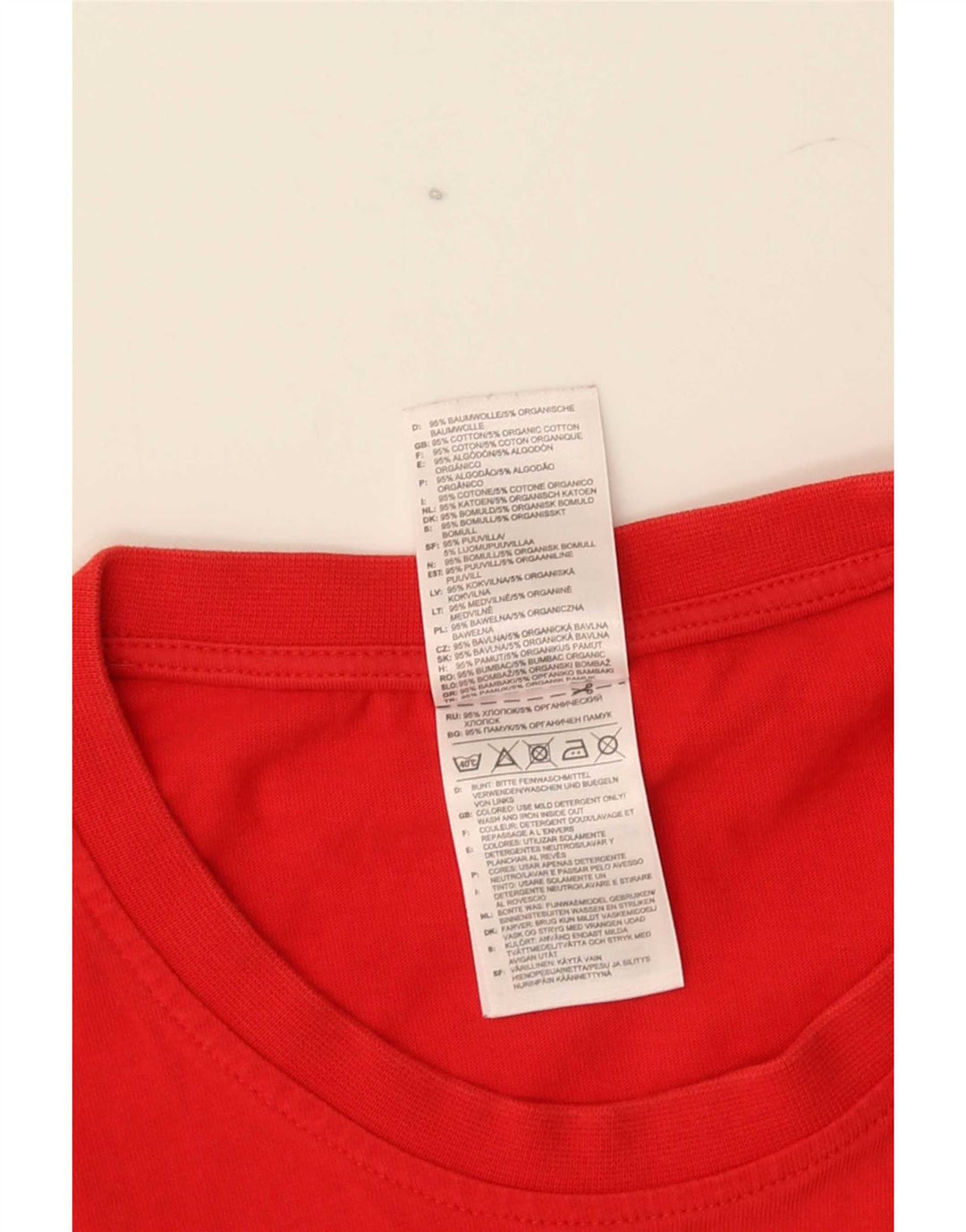 T-shirt grafica da uomo Adidas Top grande in cotone rosso