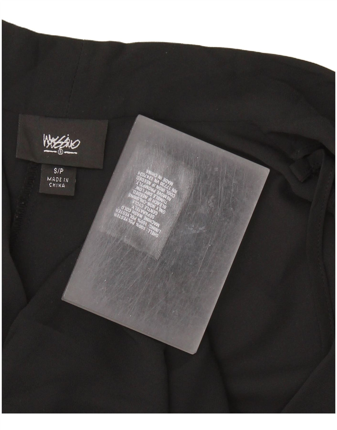 MOSSIMO Camicetta senza maniche da donna Top UK 10 Small Nero Poliestere