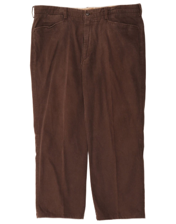 Pantaloni casual dritti da uomo Henry Cottons IT 54 2XL W42 L26 Cotone marrone