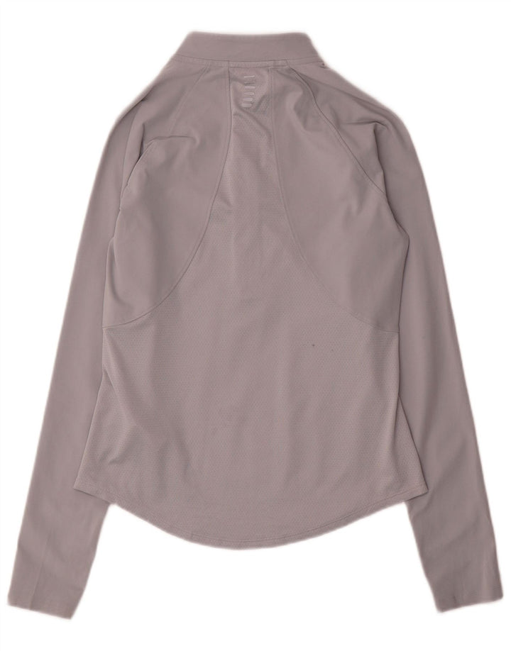 Maglietta Under Armour da donna Heat Gear Pullover UK 10 Small Grigia
