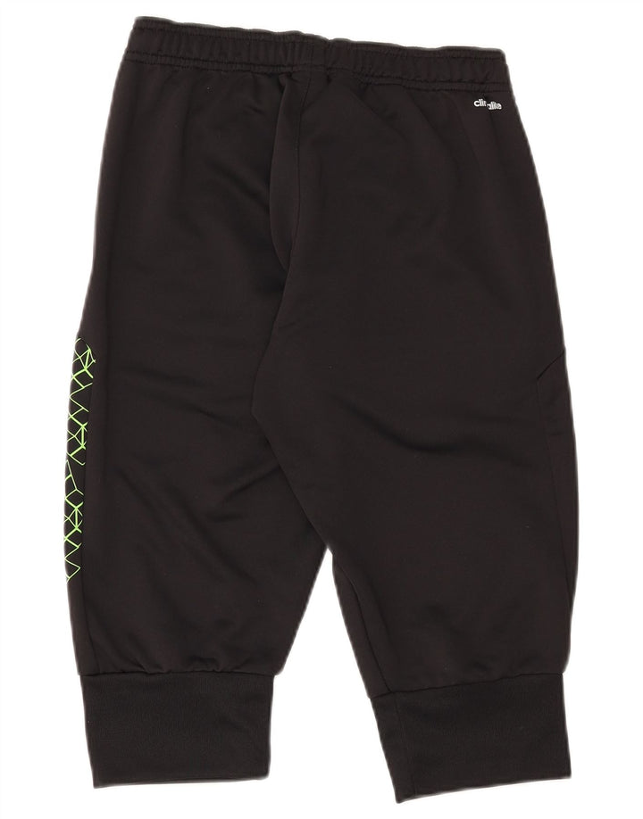 Pantaloncini sportivi Adidas Climalite Bermuda da uomo piccoli in poliestere nero