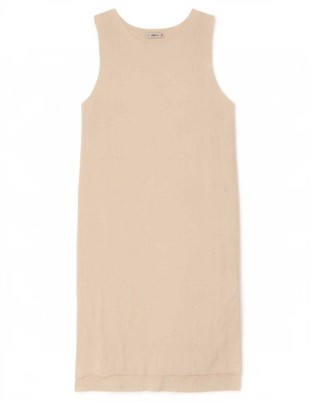 Vestito lungo senza maniche da donna Zara UK 10 piccolo acrilico grigio