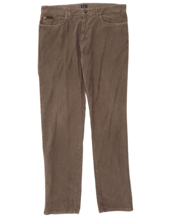 Pantaloni Trussardi Uomo 380 Straight Corduroy IT 56 3XL W40 L35 Marrone
