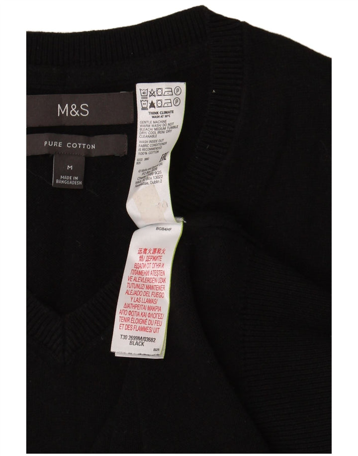 Canotta da uomo Marks & Spencer, canotta media in cotone nero