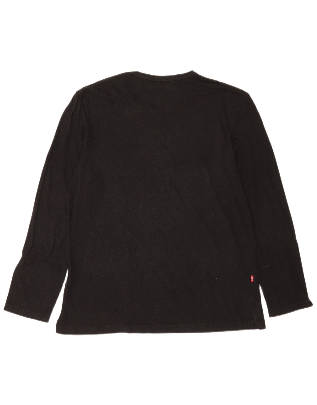 Levi's Uomo Top Manica Lunga Grande Cotone Nero
