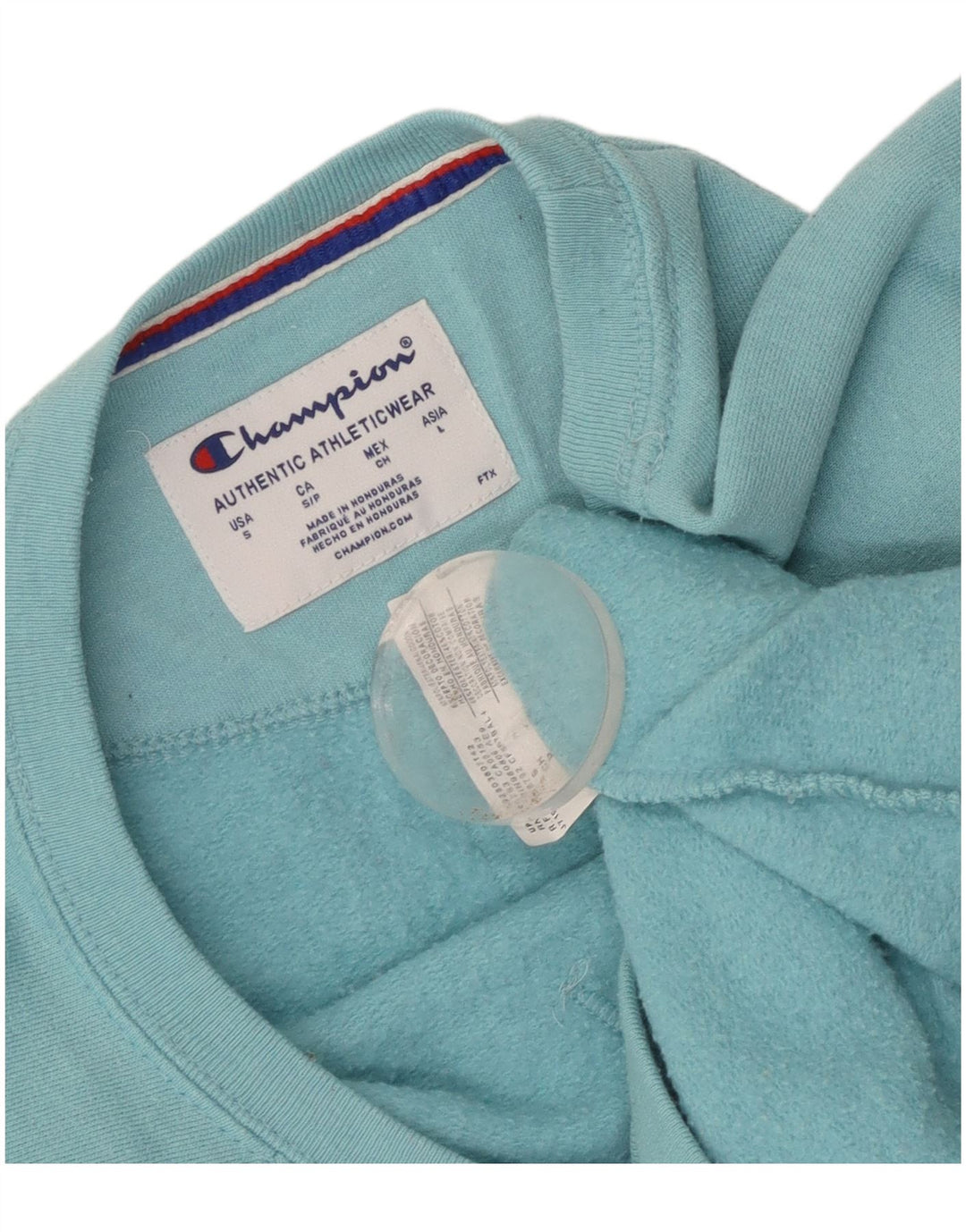 Felpa grafica da donna Champion Jumper UK 10 Small Blue Poliestere