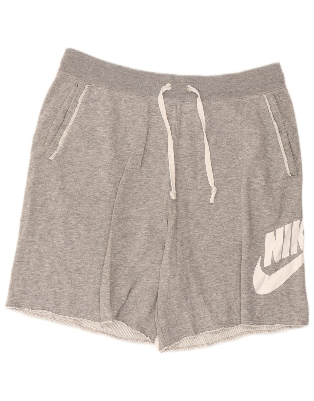 Pantaloncini sportivi Nike da uomo con grafica grande, cotone chiazzato grigio