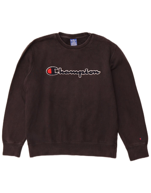 CHAMPION Felpa grafica da uomo Maglione grande nero
