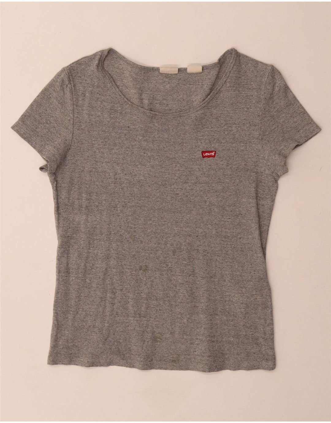 T-shirt da donna Levi's Top UK 12 Cotone screziato grigio medio