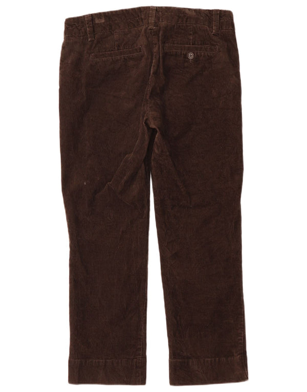 Pantaloni da donna J. Crew City Fit Crop in velluto a coste US 6 Medium W32 L26 Marrone