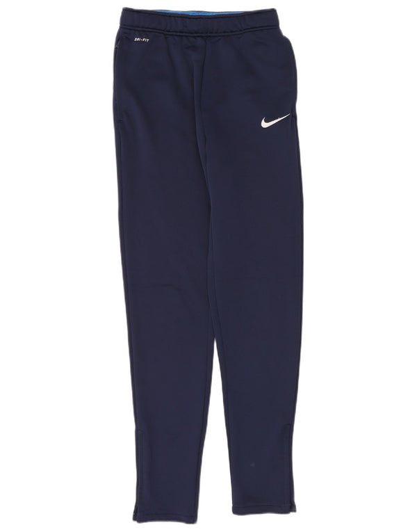 Pantaloni da tuta Nike da ragazzo Dri Fit 13-14 anni XL blu navy poliestere