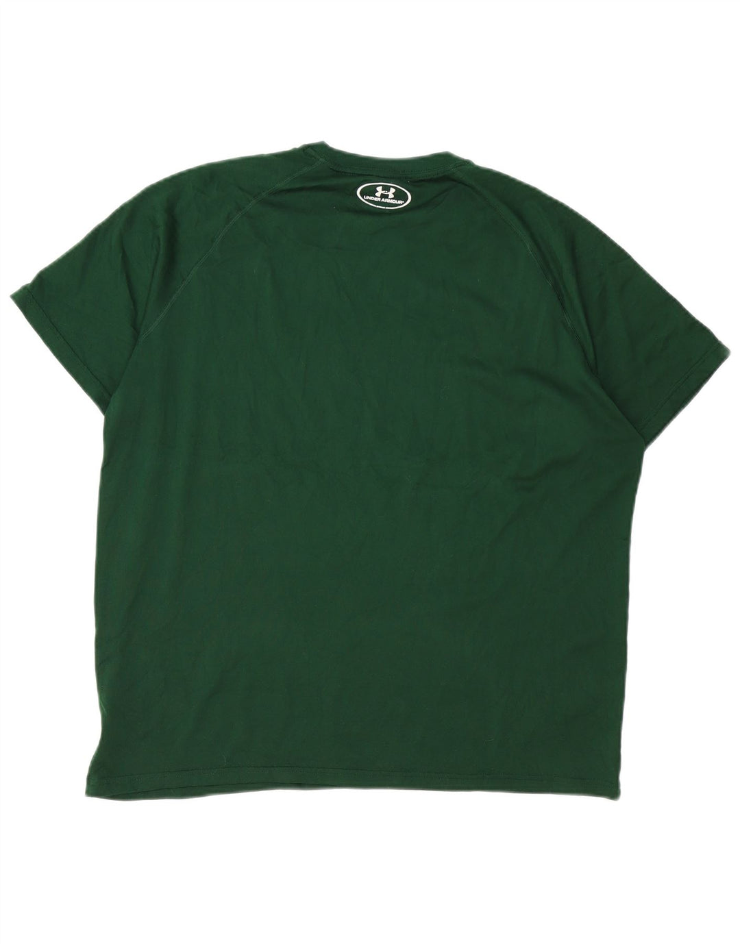 T-shirt da uomo UNDER ARMOUR Heat Gear Top grande in poliestere verde
