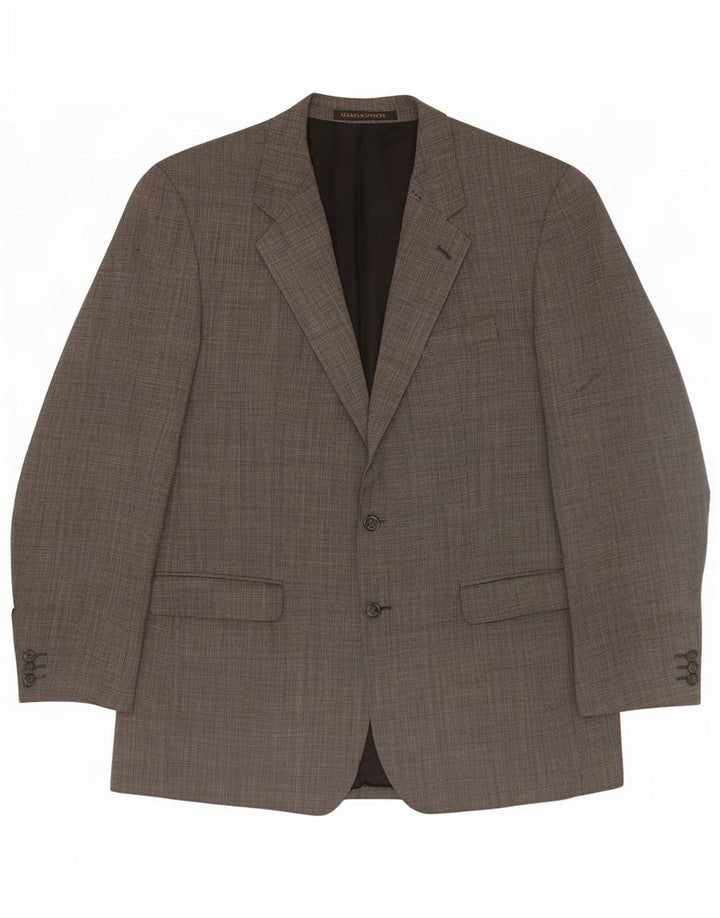 Giacca blazer a 2 bottoni Marks & Spencer da uomo St. Michael UK 42 grande grigia