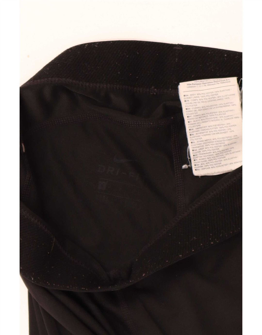 Leggings grafici Nike Dri Fit da donna UK 10 piccoli poliestere nero