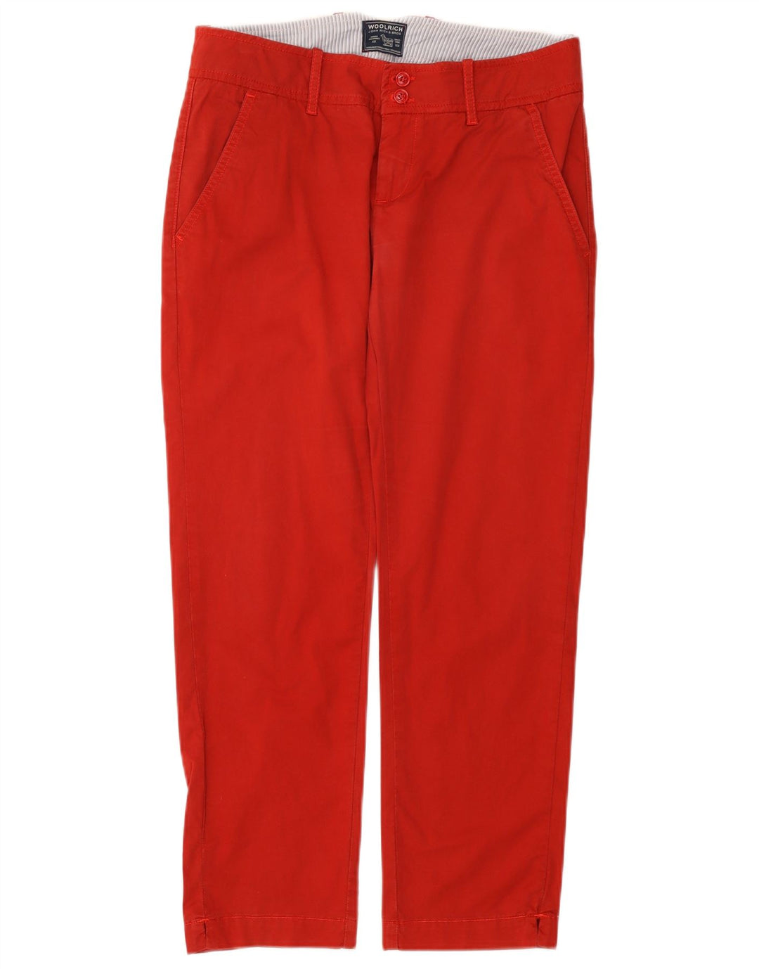 Pantaloni chino dritti da donna Woolrich W30 L27 Rossi
