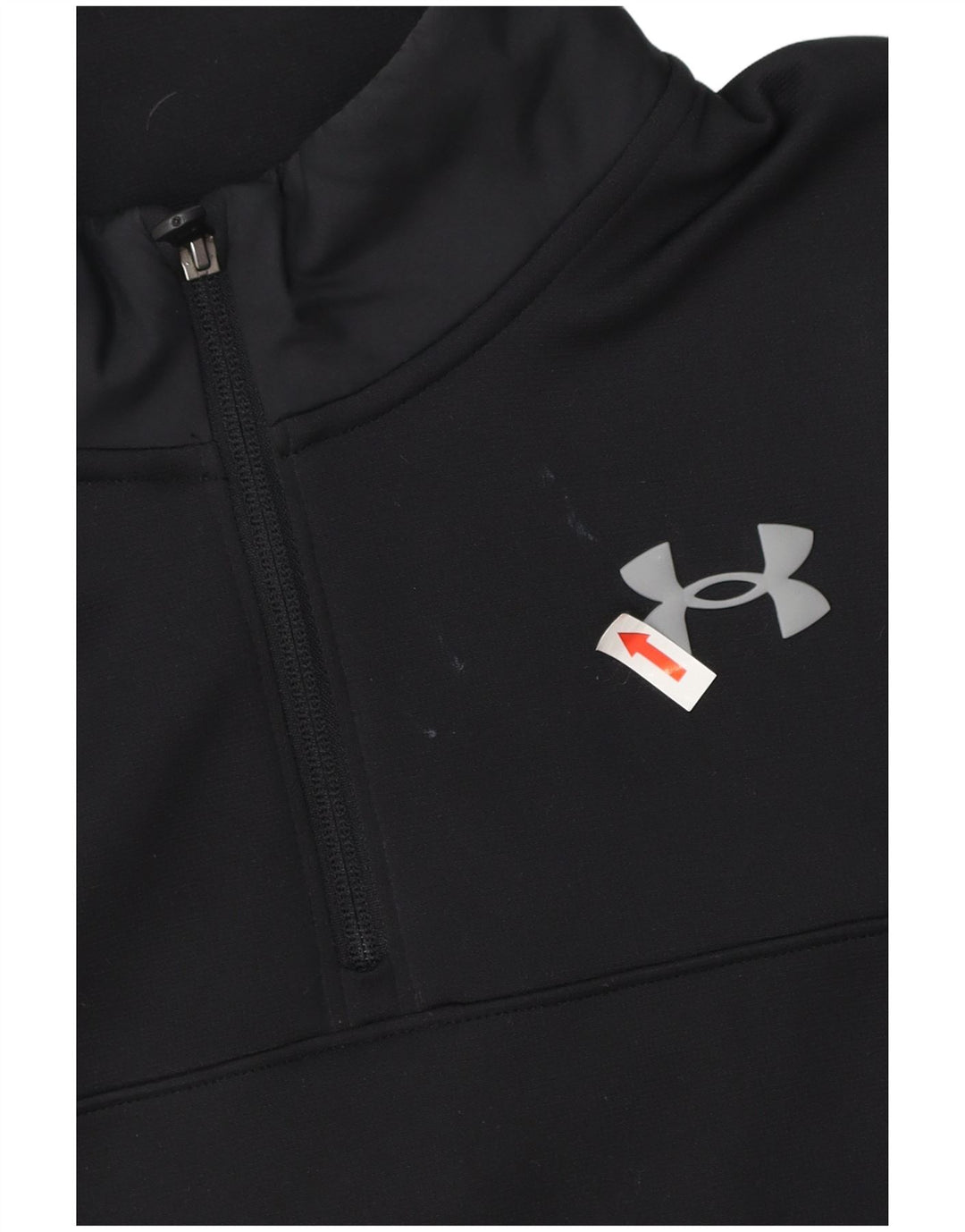 Felpa da uomo Under Armour con vestibilità ampia e collo con zip, media nera