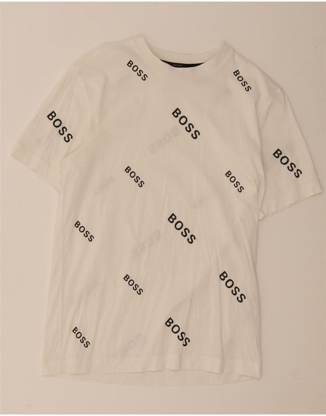 T-shirt grafica da uomo Hugo Boss Top piccola in cotone bianco