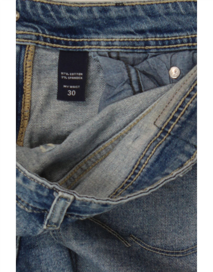 JACK & JONES Mens Straight Jeans W30 L27 Blue Cotton Vintage Jack & Jones and Second-Hand Jack & Jones from Messina Hembry 