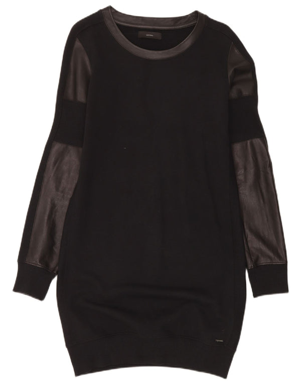 Abito maglione da donna a maniche lunghe Diesel UK 10 Small Black Colourblock