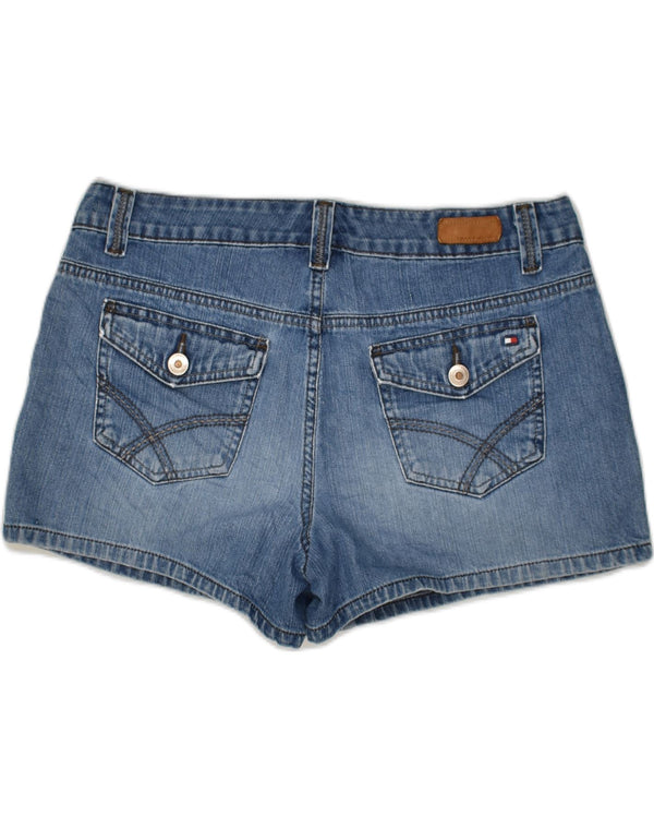 TOMMY HILFIGER Pantaloncini di jeans da donna US 12 Large W36 Cotone blu