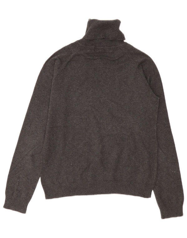 Maglione corto da donna Zara con collo alto, UK 14, grande grigio