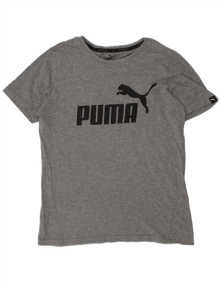 Maglietta grafica da ragazzo Puma 11-12 anni Grigia