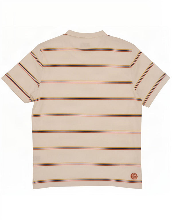 T-shirt da uomo Fat Face Top in cotone a righe bianche grandi