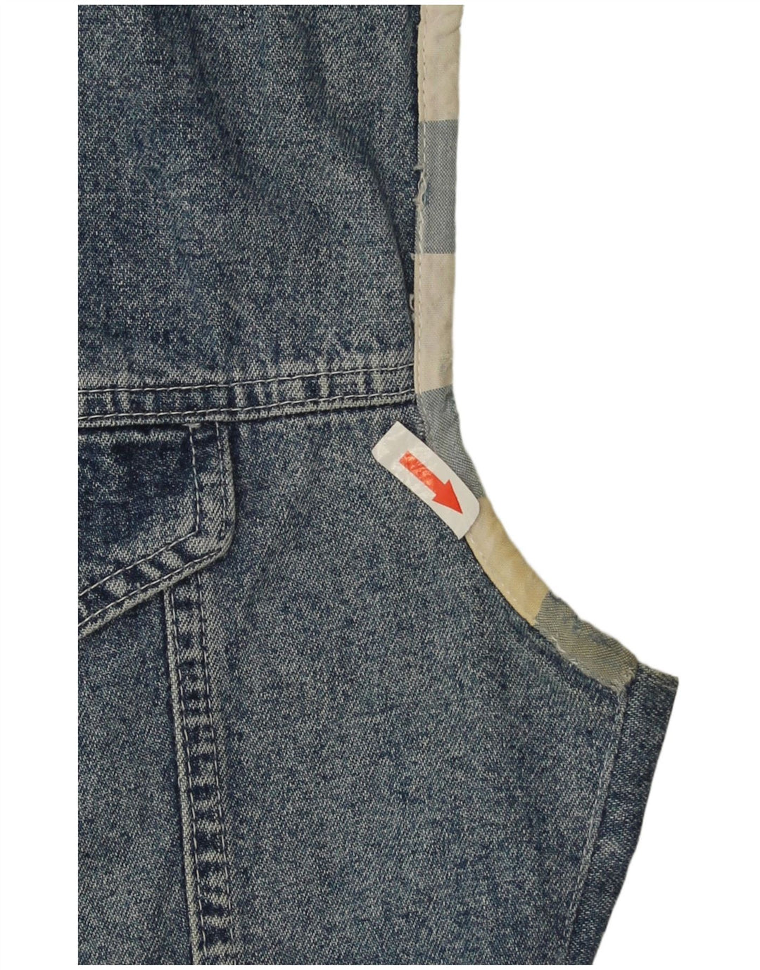 Gilet in denim da donna Squaw UK 10 piccolo blu