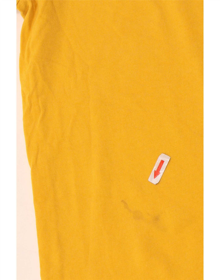 T-shirt da uomo Adidas Top in cotone giallo medio